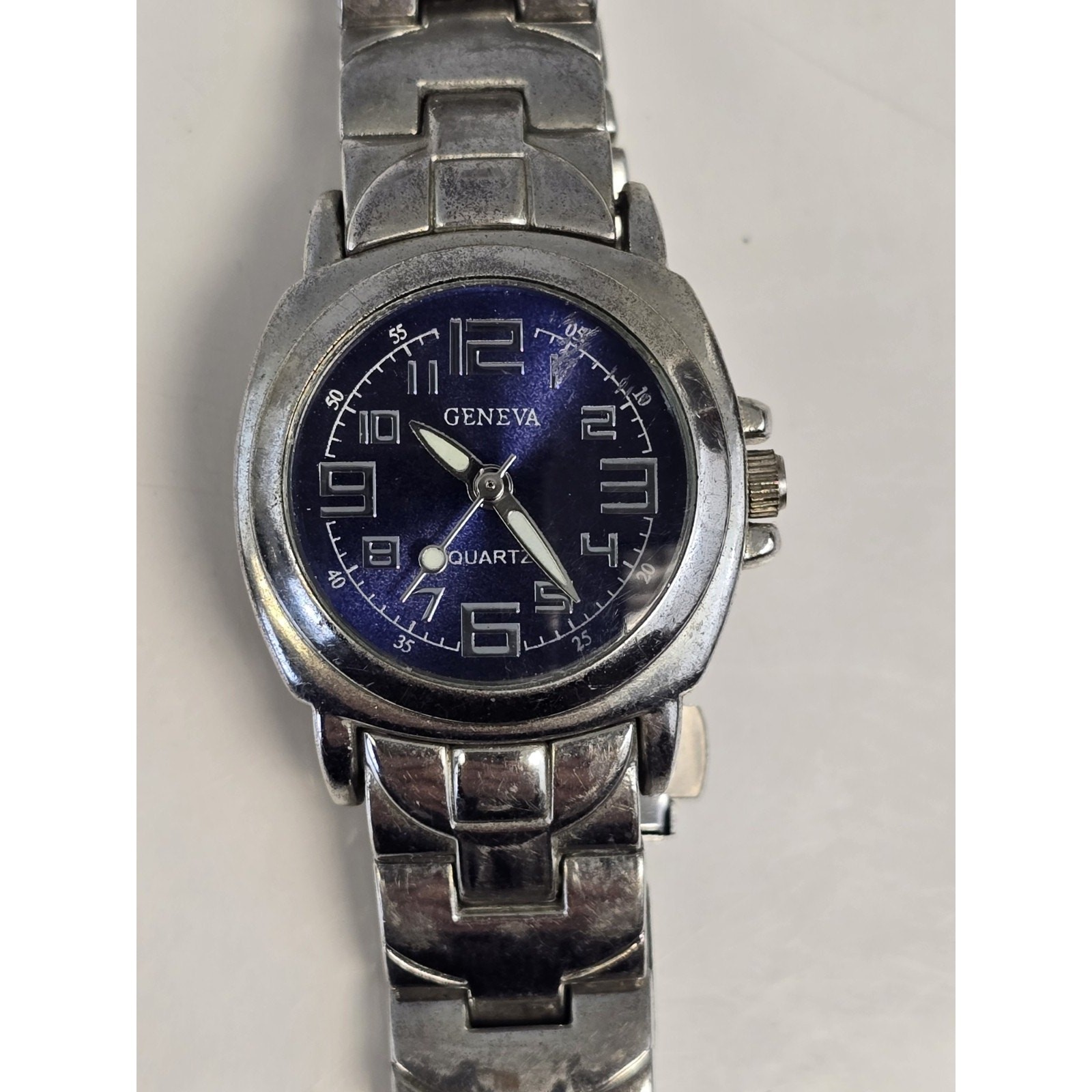Geneva Quartz Watch Stainless Steel Japan Movement Water Resistant