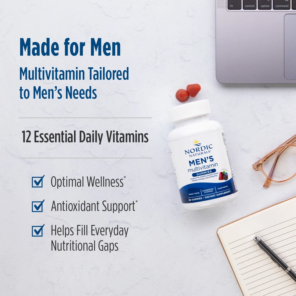 Nordic Naturals Men's Multivitamin Gummies, Mixed Berry - 60 Gummies - Image 4 of 4