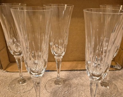 Serena by Gorham Crystal Cut Glass Set Of 5 Glasses