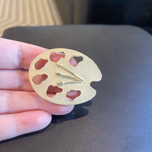 Broche paleta artista oro - Imagen 2 de 3
