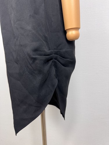 Versus Gianni Versace Black Solid Formal Sleeveless V-Neck Side Zip Night Dress - Picture 9 of 17