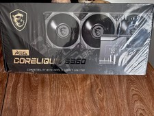 MSI MEG CORELIQUID S360 360mm AIO Liquid CPU Cooler Black 3x120mm LGA1700