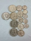 American Silver Coins Franklin Half Dollar Quarters Dimes 1963 1964 1967 Kennedy