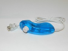 Rock Candy Nunchuck Controller Nintendo Wii Clear Translucent Blue Tested