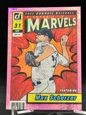 2022 Panini Donruss Diamond Marvels Pink Fireworks #M-5 Max Scherzer