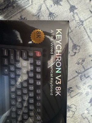 Keychron V3 8K TKL Wired Mechanical Keyboard 8K Hz Black QWERTY English