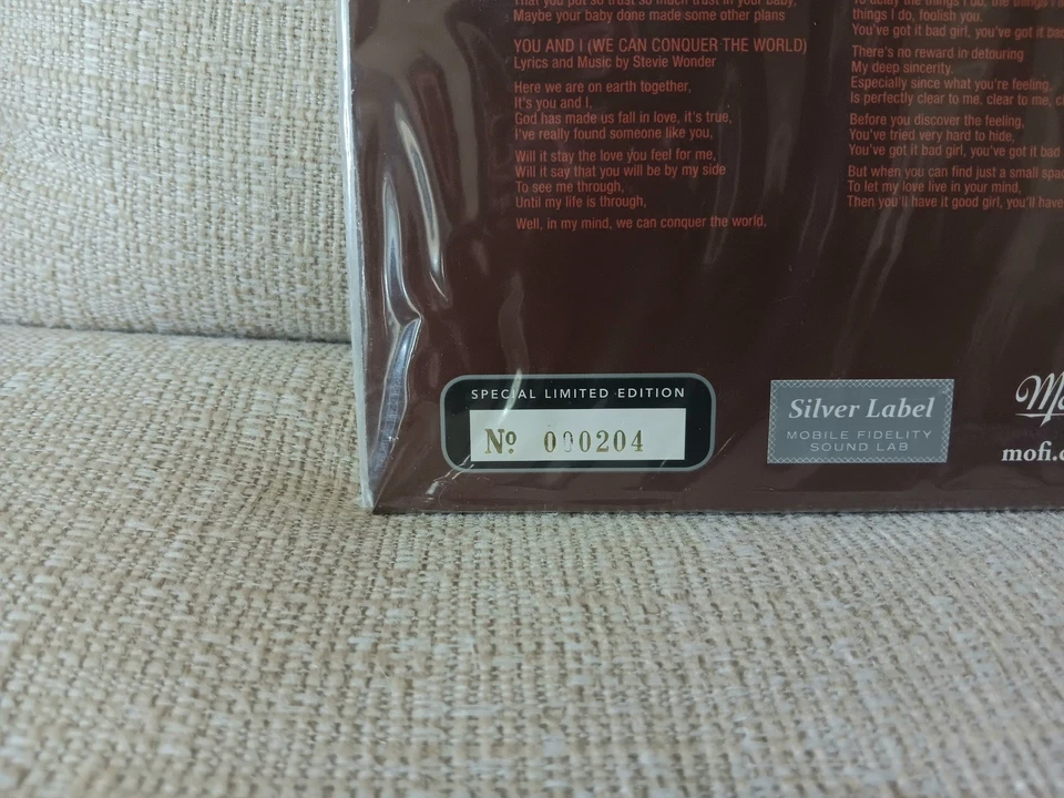 Stevie Wonder Talking Book Original Master Recording Vinyl Record Sealed MFSL  - Image 3 of 3