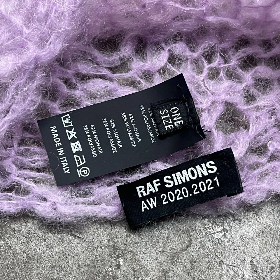 Raf Simons Mohair Balaclava Pink Fuchsia AW21 - Image 4 of 4