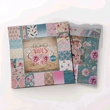 The Paper Studio 12x12 Boho Vibes Cardstock Paper Pad & Papercraft Kit