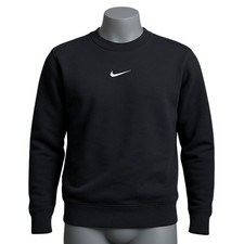 Nike Black Crewneck Sweatshirt Small  Classic Swoosh Logo Unisex