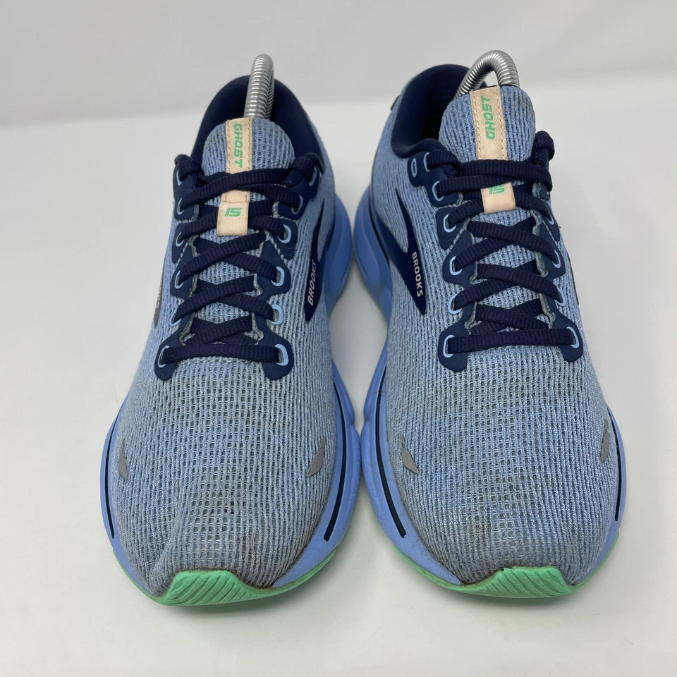Zapatillas deportivas Brooks Ghost 15 para mujer talla 9 azules cómodas Foto 3 de 4