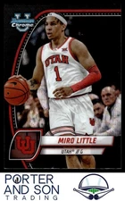 Miro Little Black Wave Refractor 2024-25 Bowman University Chrome #79 Utah Utes