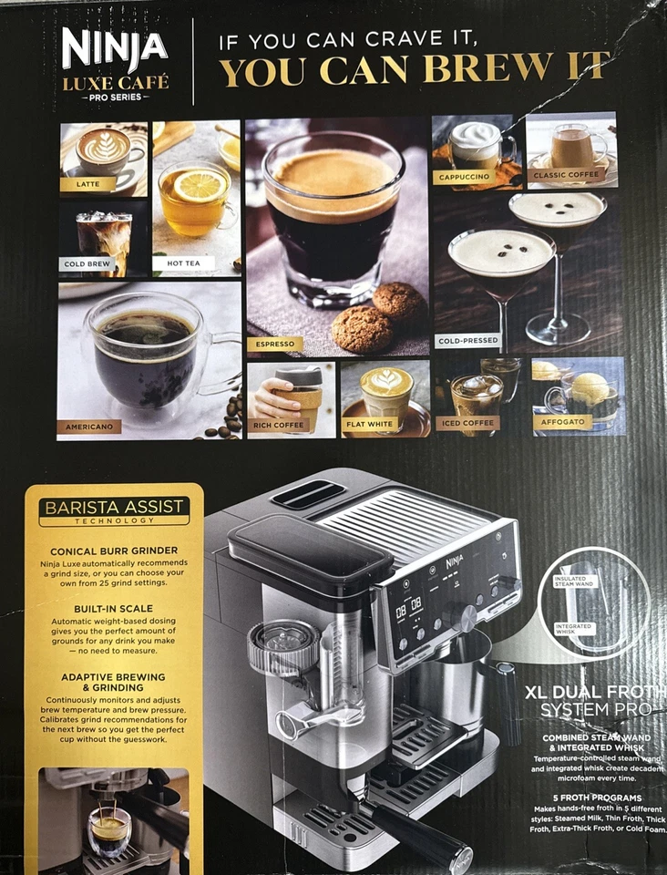 Ninja Luxe Cafe Pro Espressomaschine - ES701UK - Brandneu Originalverpackt - Bild 2 von 4