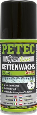 Petec Chain Wax Spray To Go Bicycle Chain Wax Spray E-Bike Suitable
