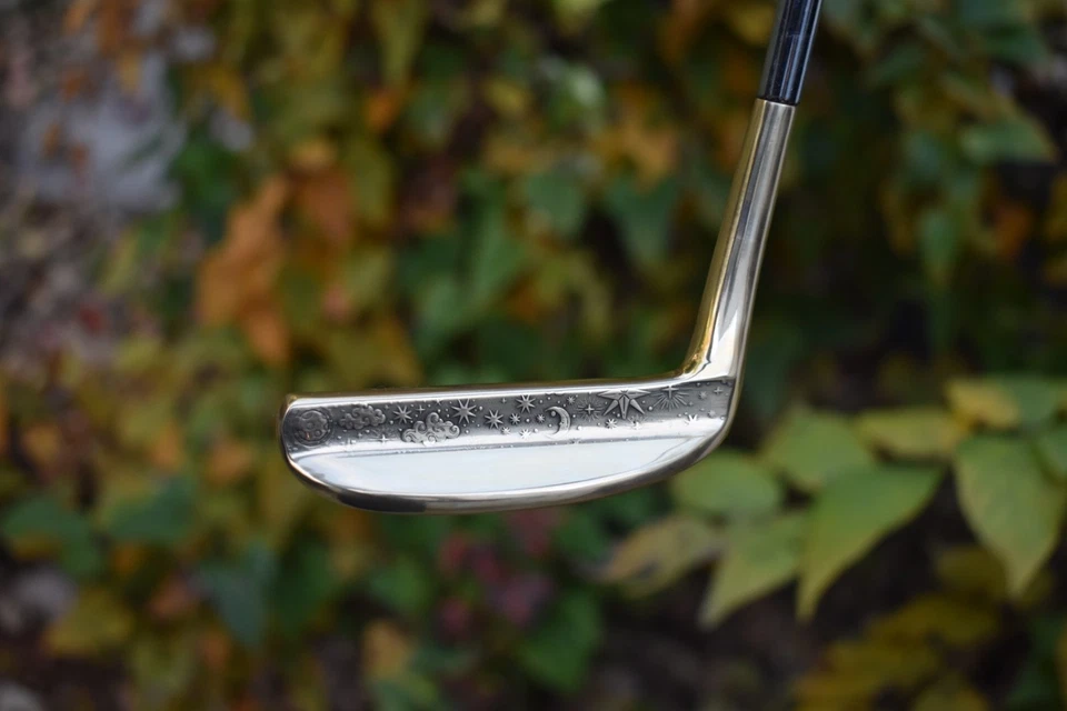 LEFT HAND Stunning Gold Custom Old Master W802 Putter Napa 8802 MILLED BB&F Co - Image 2 of 4