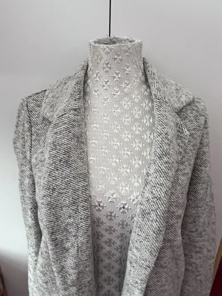 Next Grey Marl Coatigan Size 6 - Image 2 of 4