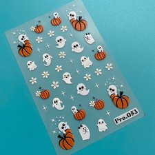 Halloween Nail Art Sticker Pumpkin Ghost Flower Star Nail Decals