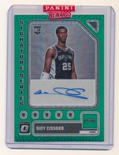 SIDY CISSOKO 2023-24 DONRUSS OPTIC RETRO SERIES SIGNATURE GREEN INTERNATIONAL