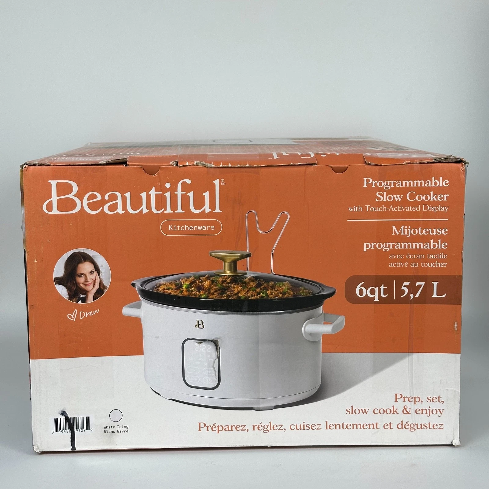 Beautiful by Drew Barrymore Programmable Slow Cooker – 6QT – White Icing
Opens in a new window or ta