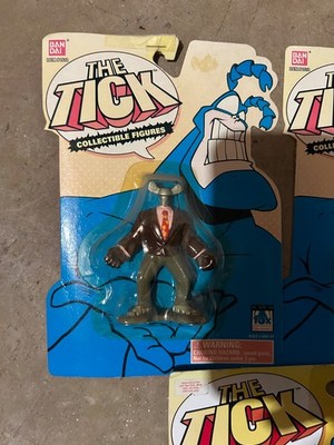 The Tick Collectible Figures Lot   Vintage 1990s Bandai   3-Pack Including Wacky