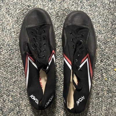 KWON Black Canvas Martial Arts Shoes Kung Fu Tai Chi Men s US size 11.5 