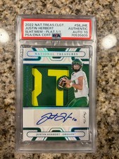 justin herbert 1/1 national treasures auto