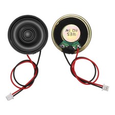 2 Pcs 8 Ohm Small Speaker, 1W 28mm OD Metal Shell Round Magnet Tiny Speaker