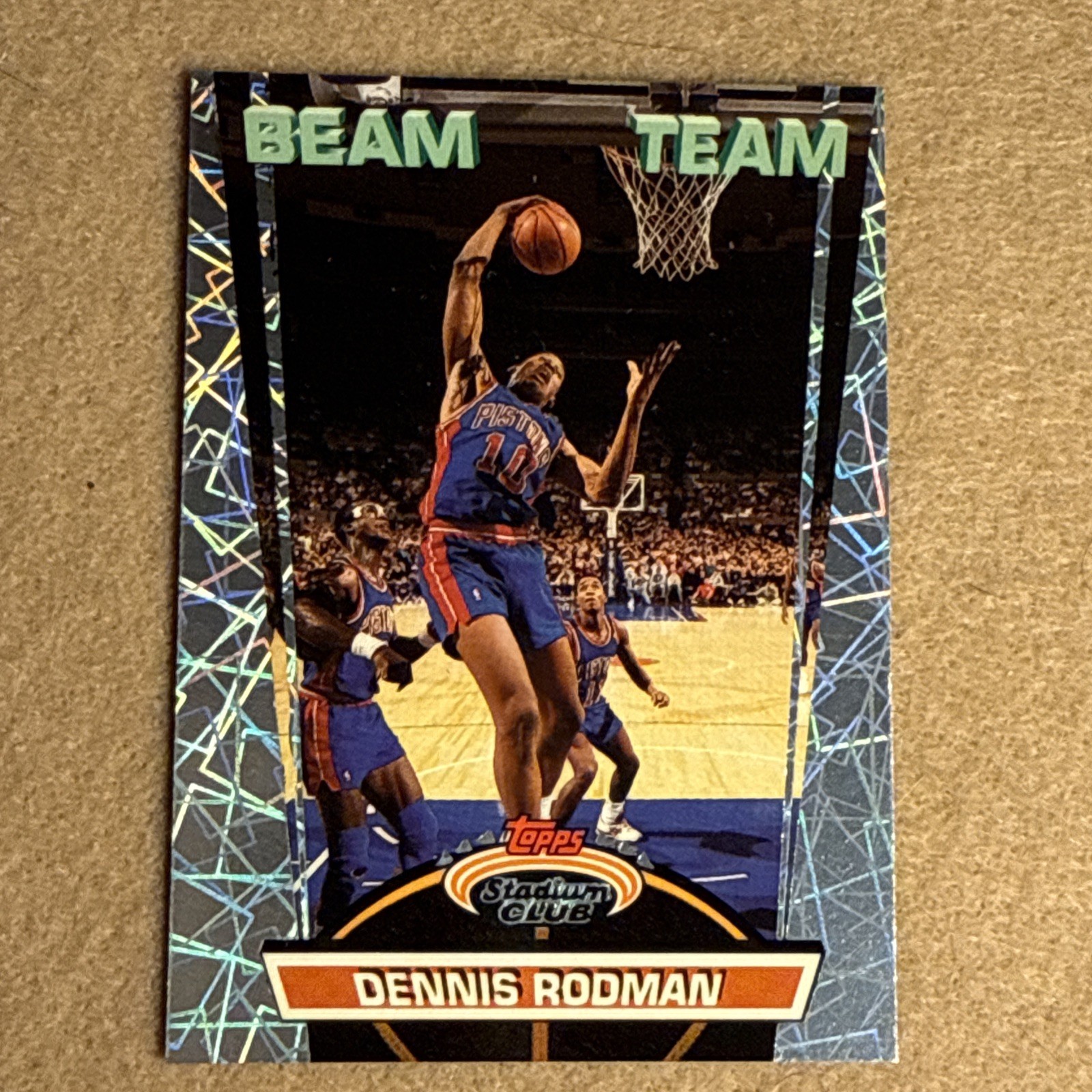 1992-93 Topps Stadium Club - Beam Team Dennis Rodman Detroit Pistons #19