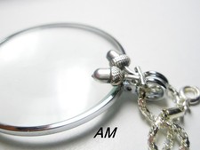 Magnifying Glass Necklace Steampunk Necklace Monocle pendant Magnifying pendant