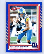 2025 Donruss #173 Demarcus Robinson Press Proofs Blue