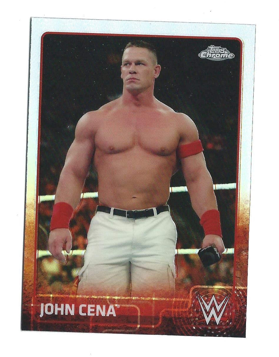 2015 Topps Chrome WWE Refractor #38 John Cena