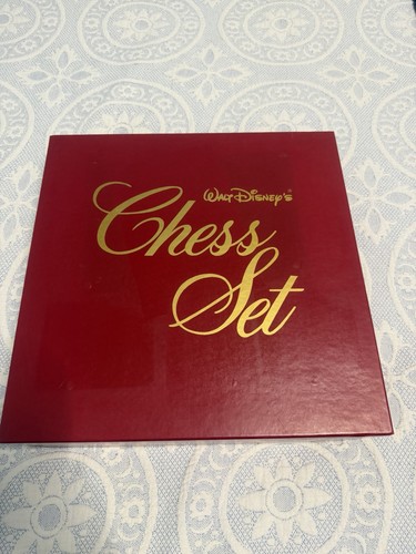 Walt Disney Hand-Painted Pewter Chess Set Limited Edition Disney Pieces