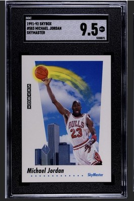      1991-92 Skybox Skymaster Michael Jordan #583 Bulls HoF Graded MINT+