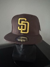 RETRO CLASSIC SAN DIEGO PADRES SD LOGO ADULT SIZE BROWN SNAPBACK HAT NEW    