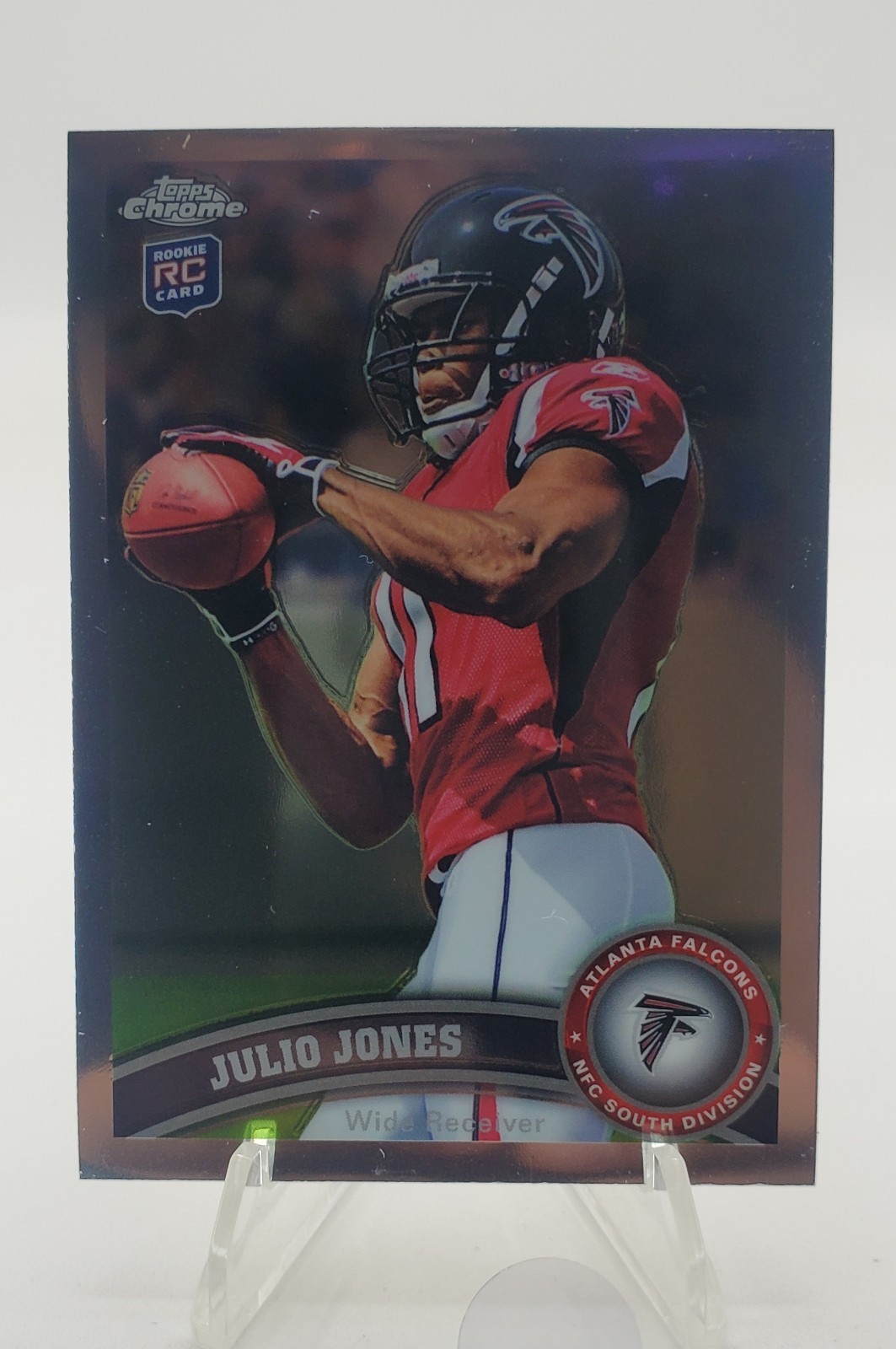 2011 Topps Chrome Julio Jones #131 RC Falcons Rookie Card Ball Chest High