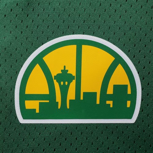 Mitchell Ness Seattle Supersonics 1994-95 ROAD KEMP PAYTON SWINGMAN GREEN SHORTS - Picture 13 of 31
