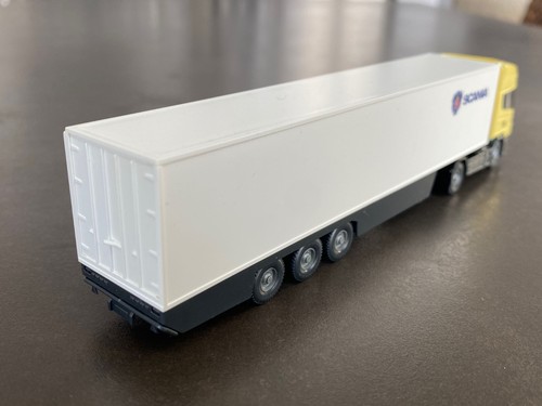 1996 HO/1:87 WIKING Scania Semi 54663 Topline Suitcase Saddle, Light Zinc Yellow - Picture 12 of 23