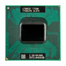 Intel Core 2 Duo T7500 CPU Socket P SLA44 SLAF8 2.2 GHZ 4MB 800MHZ Processor