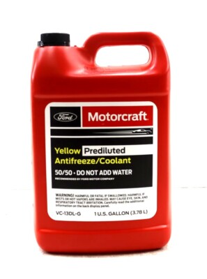 NEW Motorcraft Yellow Prediluted Antifreeze Engine Coolant 1 Gallon VC-13DL-G