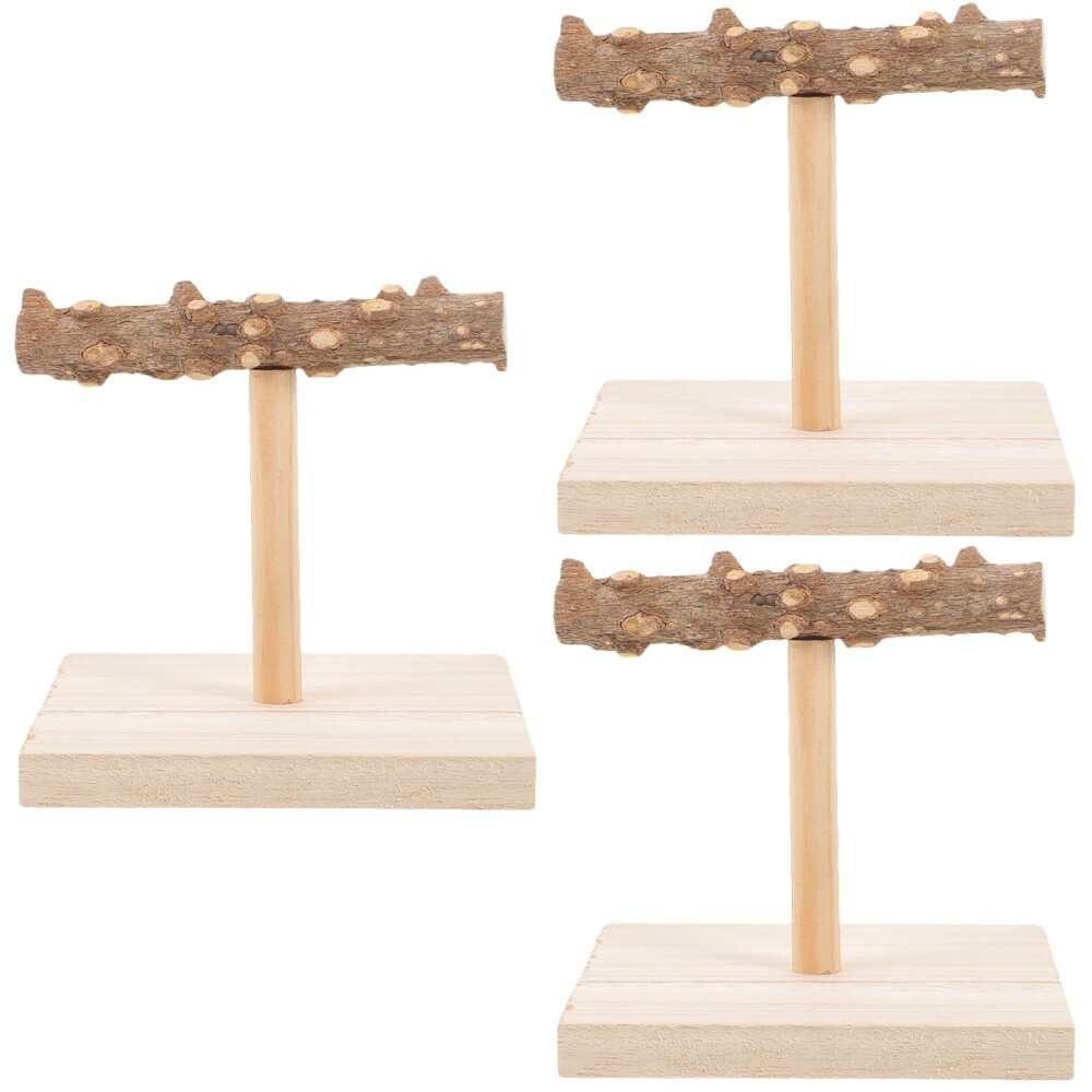 3pcs Bird Training Stand Indoor Parrot Stand Bird Parrots Training