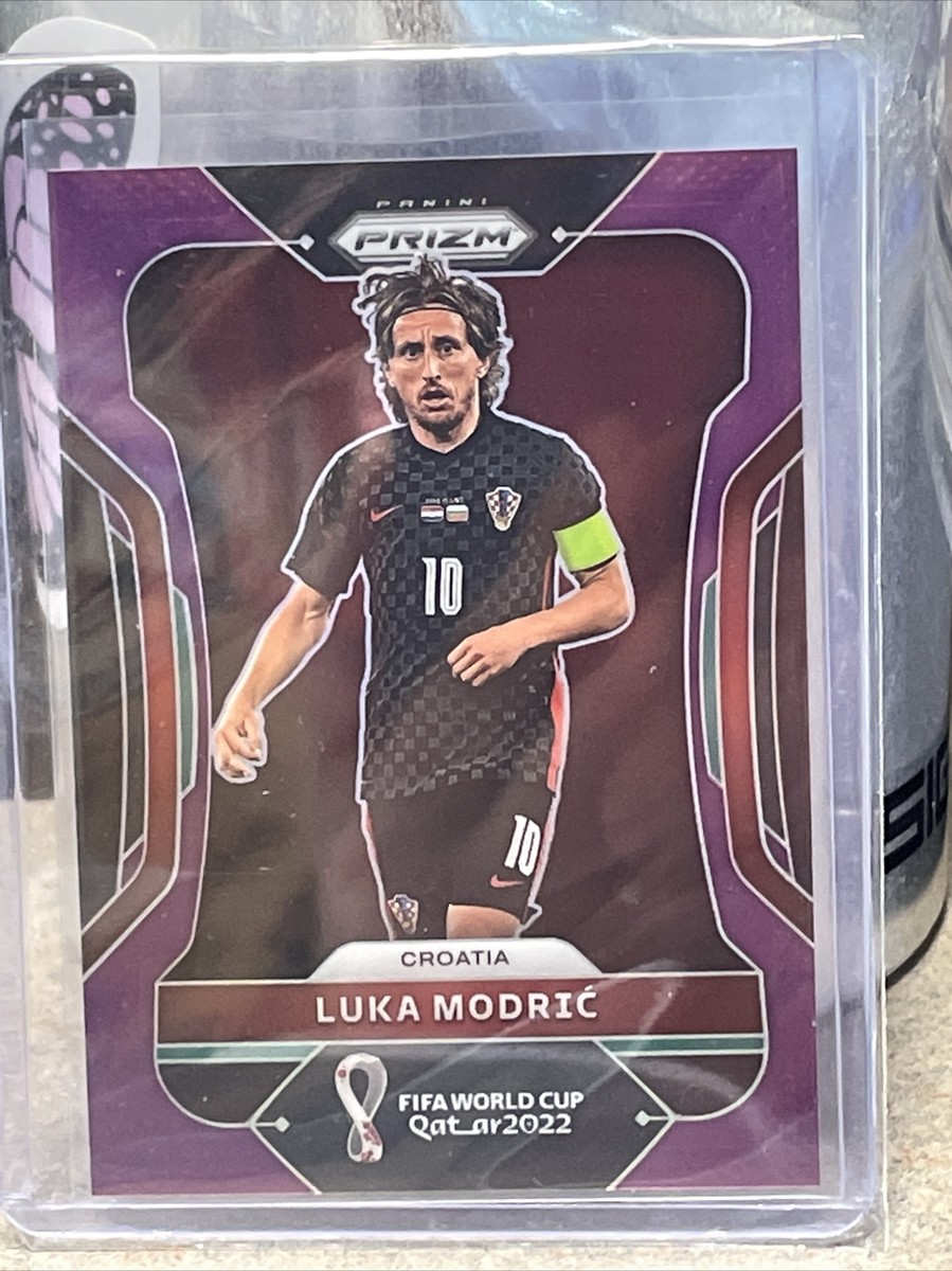 2022 Panini Prizm World Cup Luka Modric Purple Prizm SP/199