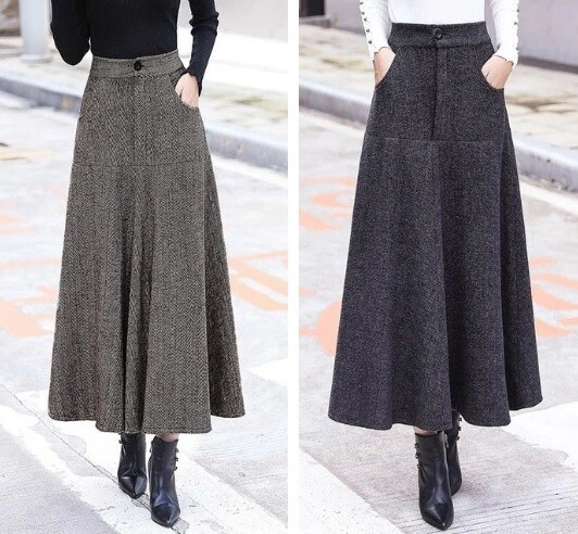 Long winter top skirts ebay