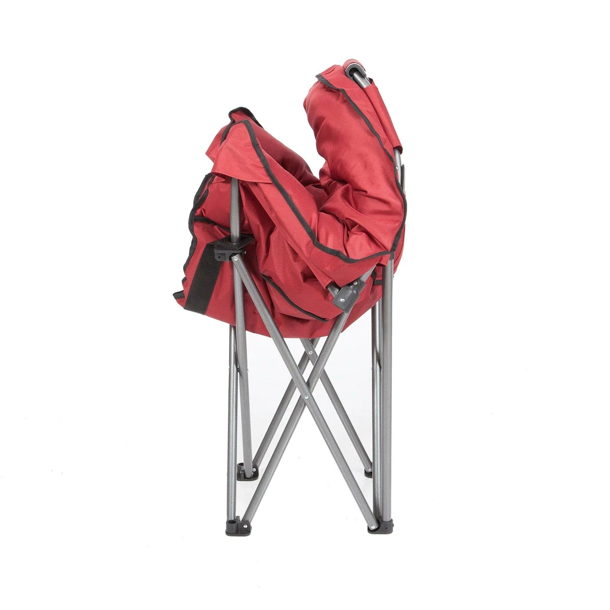Mac Sports Folding Padded Outdoor Club Camping Chair with Carry Bag, Wine  Red | eBay