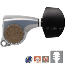 NEW Gotoh SGL510Z-EN01 Tuning Keys Set 1:21 Ratio 3x3 - ANTIQUE X-FINISH CHROME