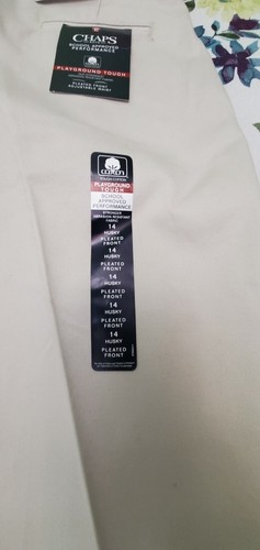 Chaps Boys' School Approved Performance cement Pants Size 14 husky - Picture 6 of 8