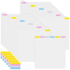 24Pcs Scrapbook Paper Dividers 12x12Inch Scrapbook Paper Storage Tabbed Dividers