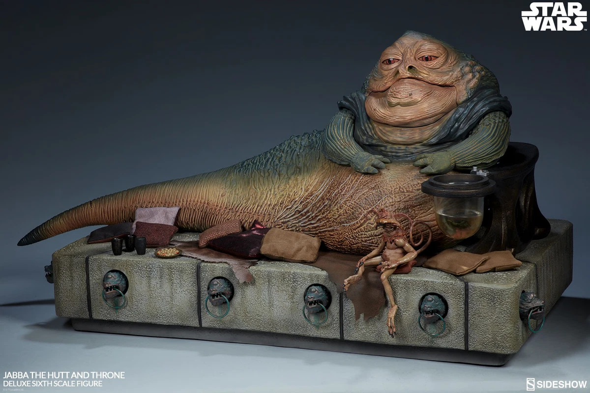 JABBA THE HUTT & THRONE~DELUXE SIXTH SCALE FIGURE SET~#100410