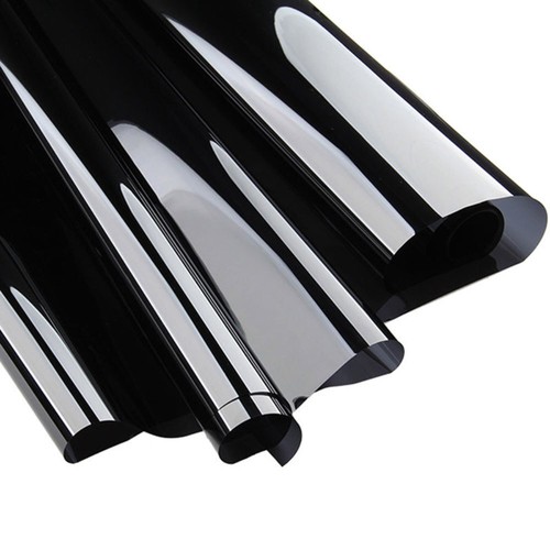 CAR WINDOW TINT FILM KIT TINTING SUPER DARK BLACK LIMO 1% 75CM x 6M - Picture 13 of 15