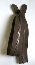 PLASTIC TEETH CHUNKY OPEN ENDED ZIP ( CHOICE OF LENGTH AND COLOURS )