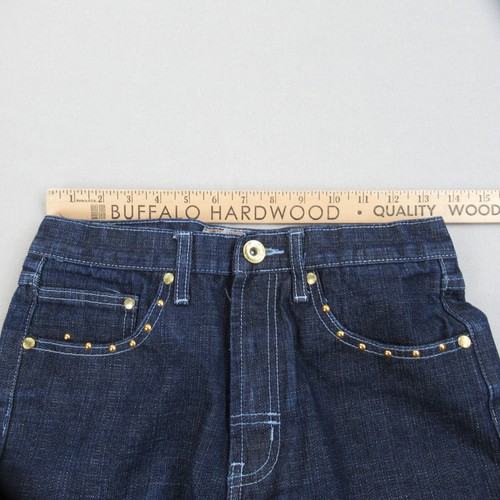VTG Old Skool Jeans Kids 18 Blue Denim Baggy Y2k Hip Hop Skate Grunge Boys 27x28 - Picture 8 of 13